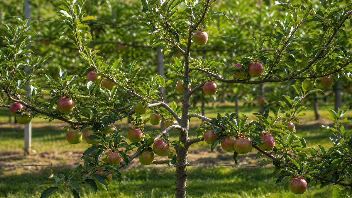 Apple growing reference image