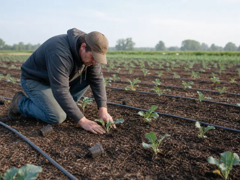 A Broccoli Transplant Should Settle Before It Starts Growing