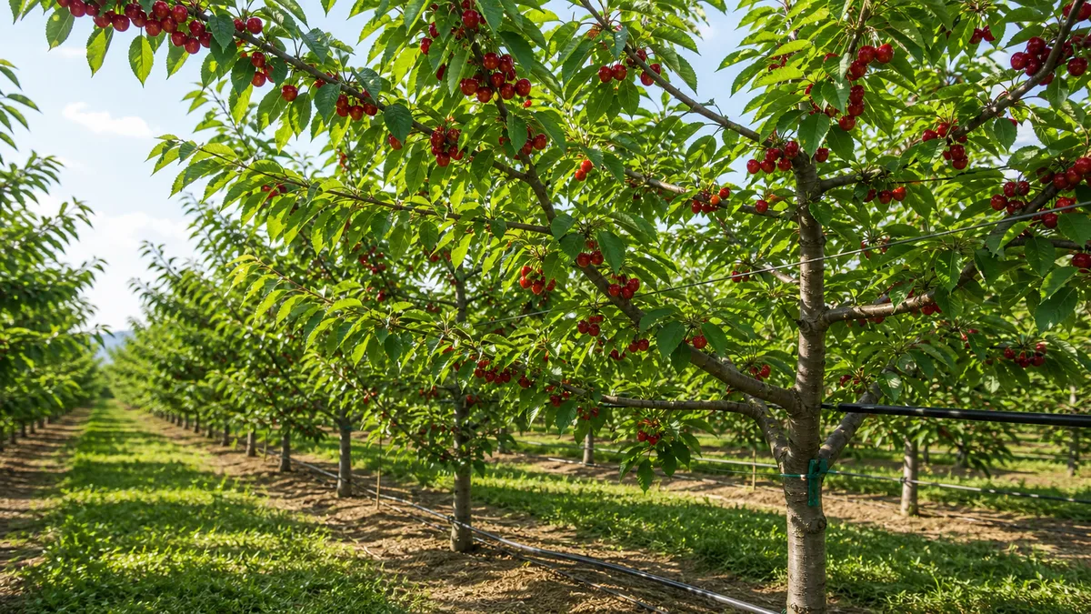 Cherry tree growing reference image