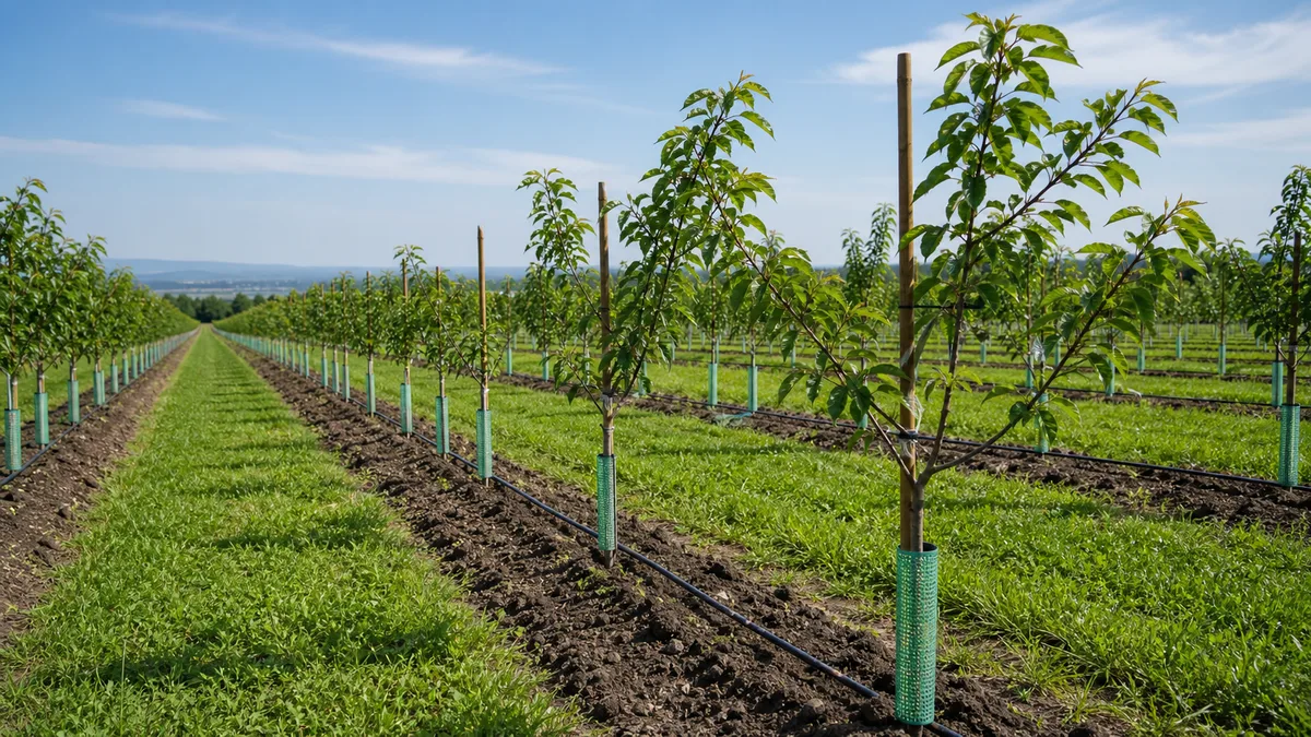 Cherry tree growing reference image