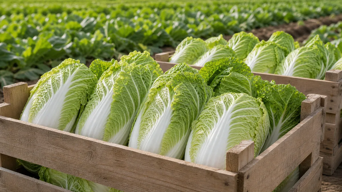 Chinese cabbage growing reference image