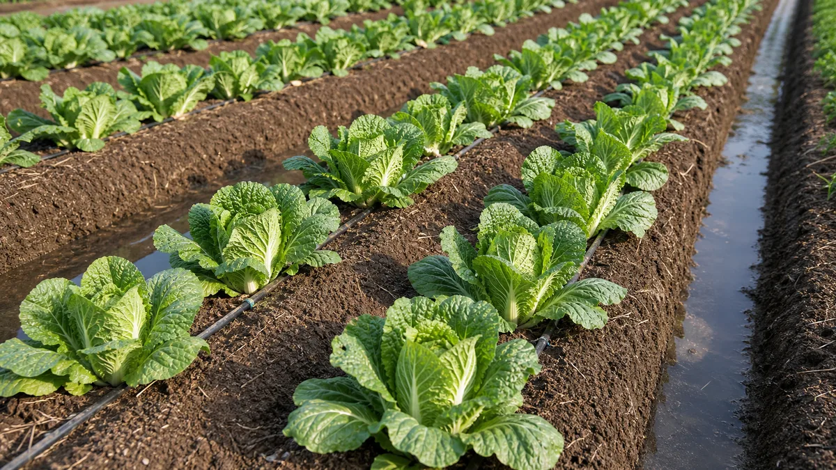 Chinese cabbage growing reference image
