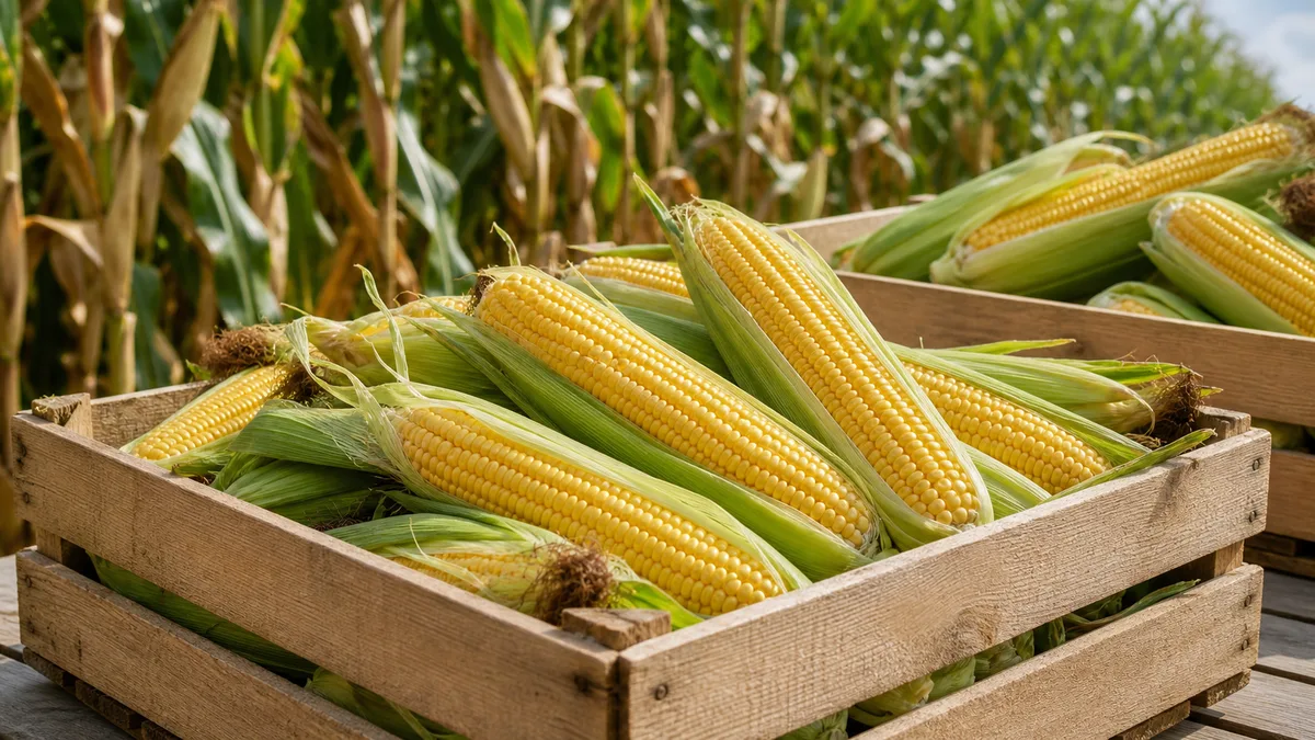 Corn growing reference image