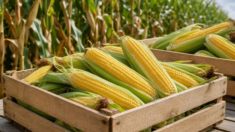 Mature corn harvest and ear quality