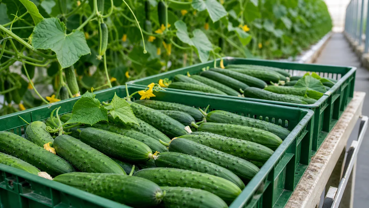 Cucumber growing reference image