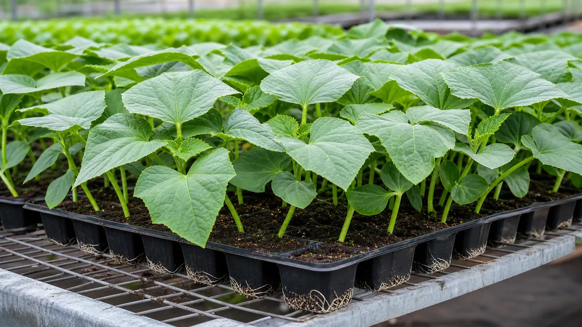 Cucumber growing reference image