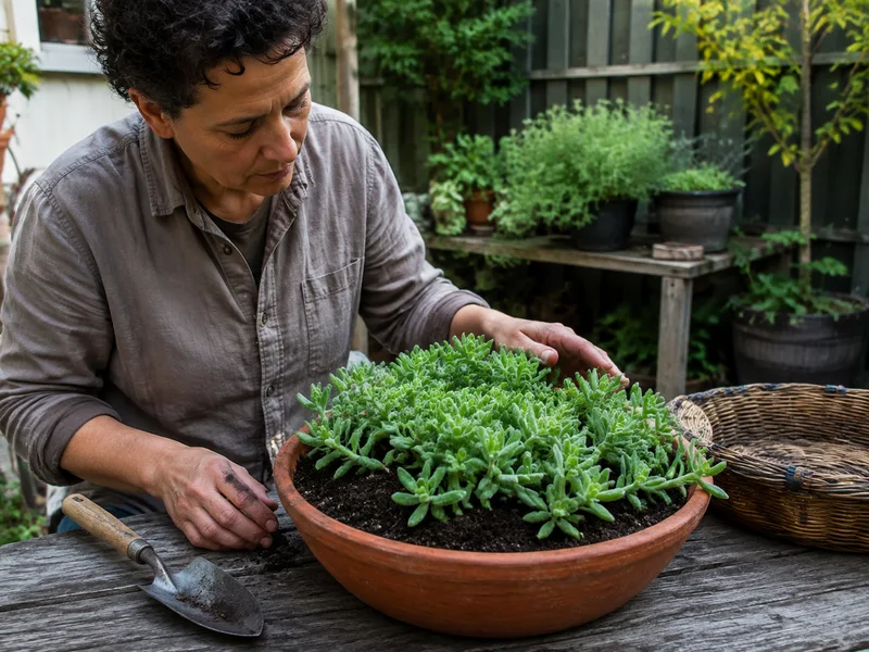 Growing Ice Plant in a Small Outdoor Container