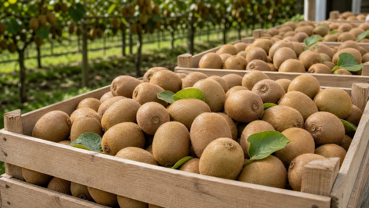Kiwifruit growing reference image