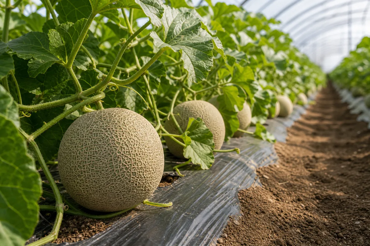 Melon growing reference image