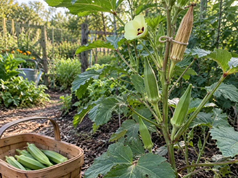 The Okra Pod You Do Not Pick: Saving Seed While the Rest Stay Tender