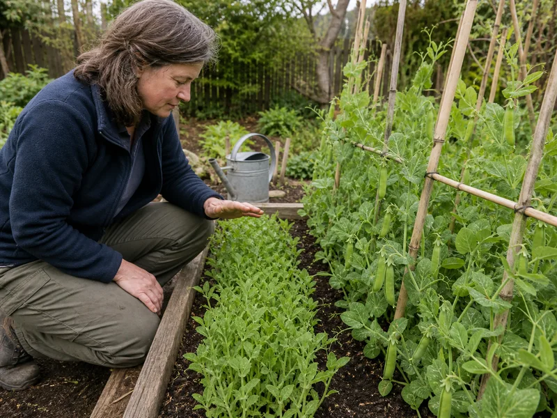 Peas for Shoots or Pods? Make the Choice Before the Bed Fills In