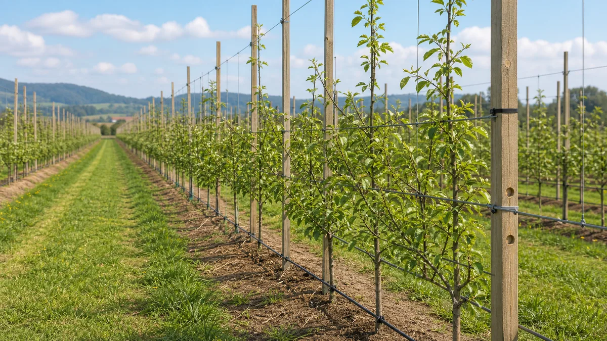 Pear tree growing reference image