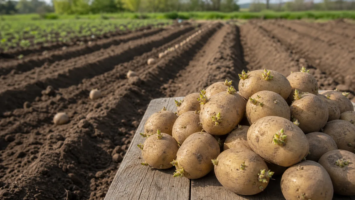 Potato growing reference image