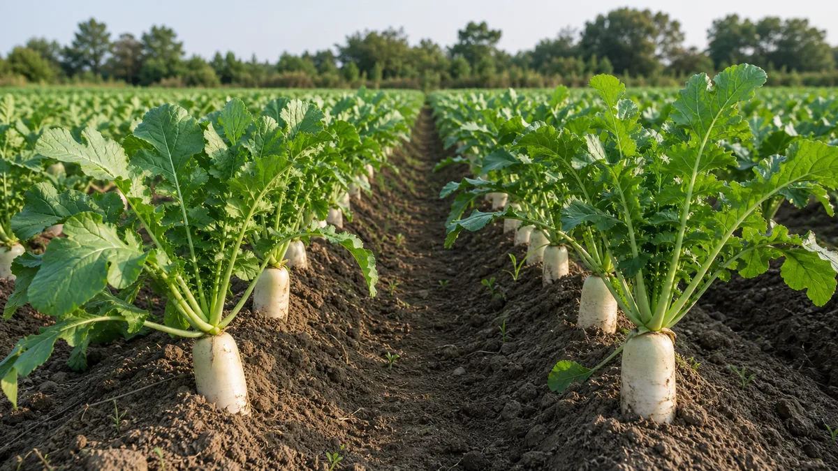 Radish growing reference image
