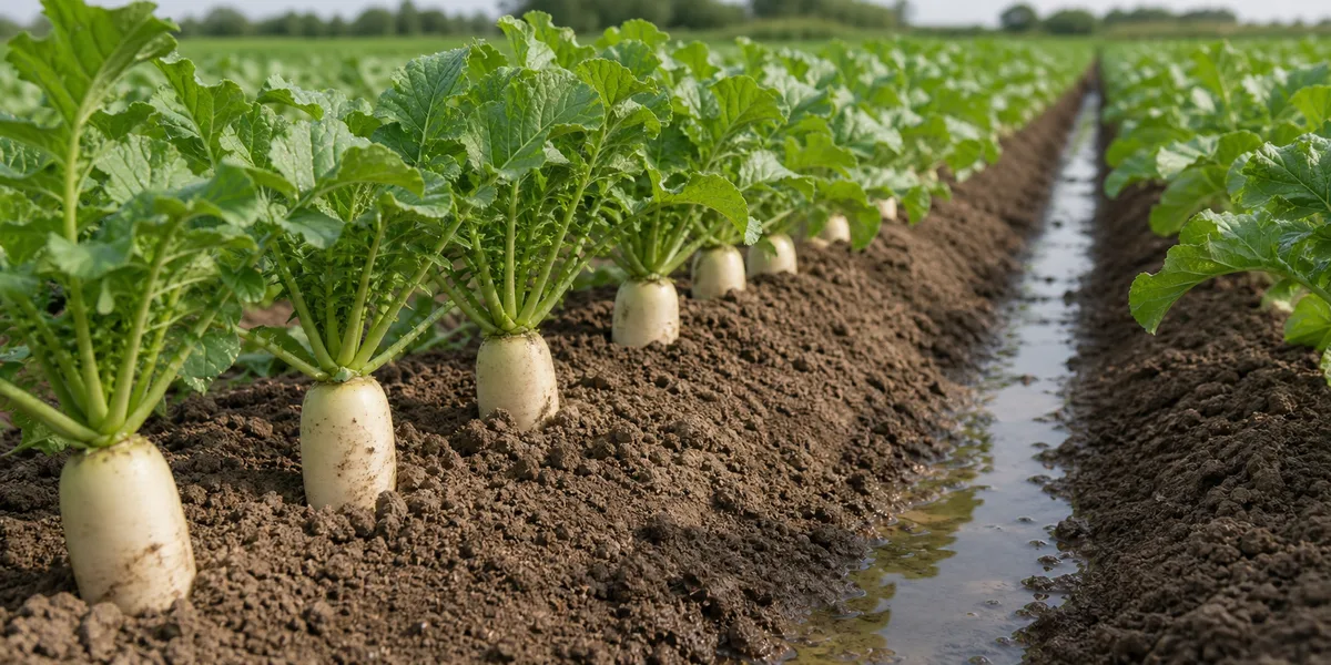 Radish growing reference image
