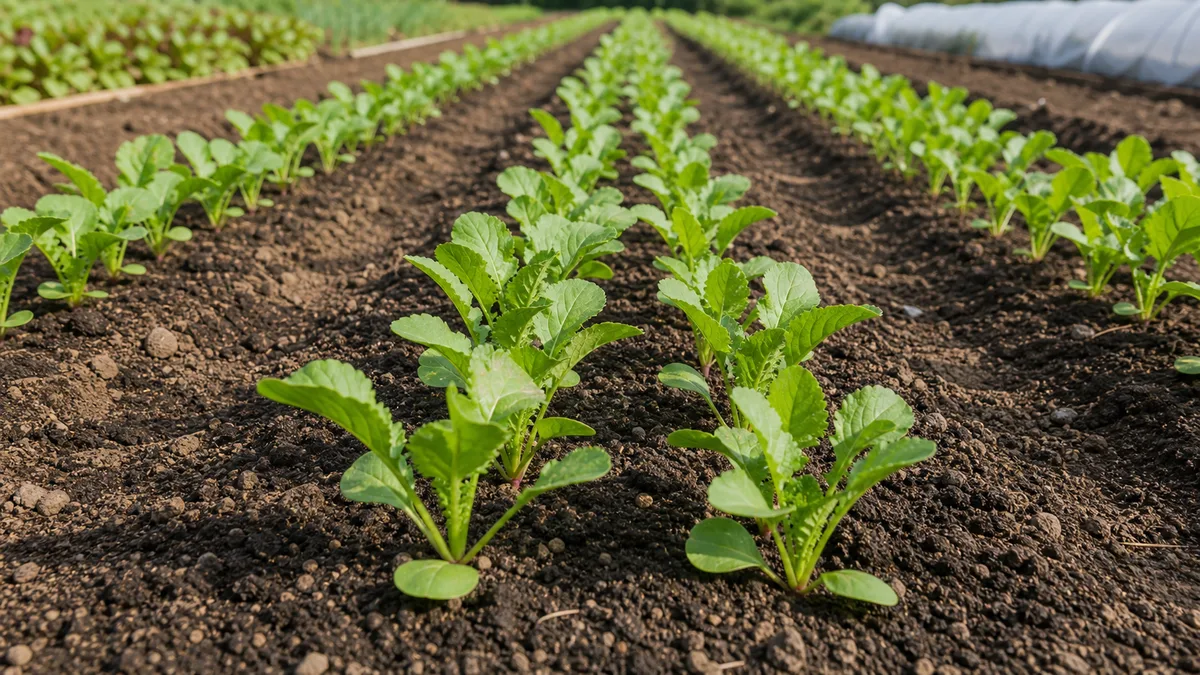 Radish growing reference image