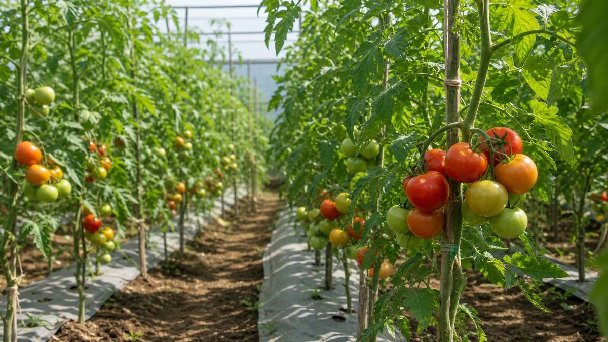 Tomato growing reference image