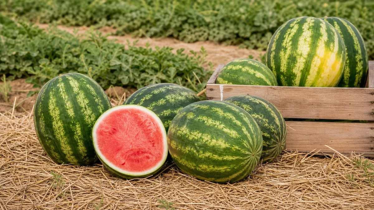 Watermelon growing reference image