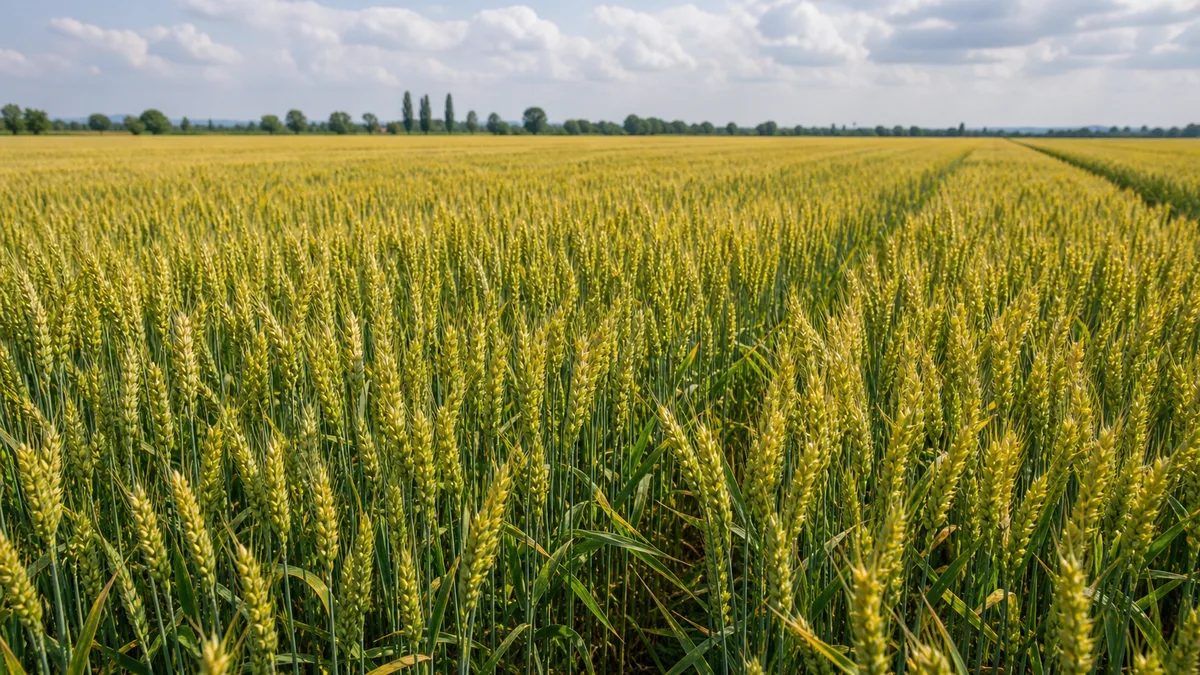 Wheat growing reference image