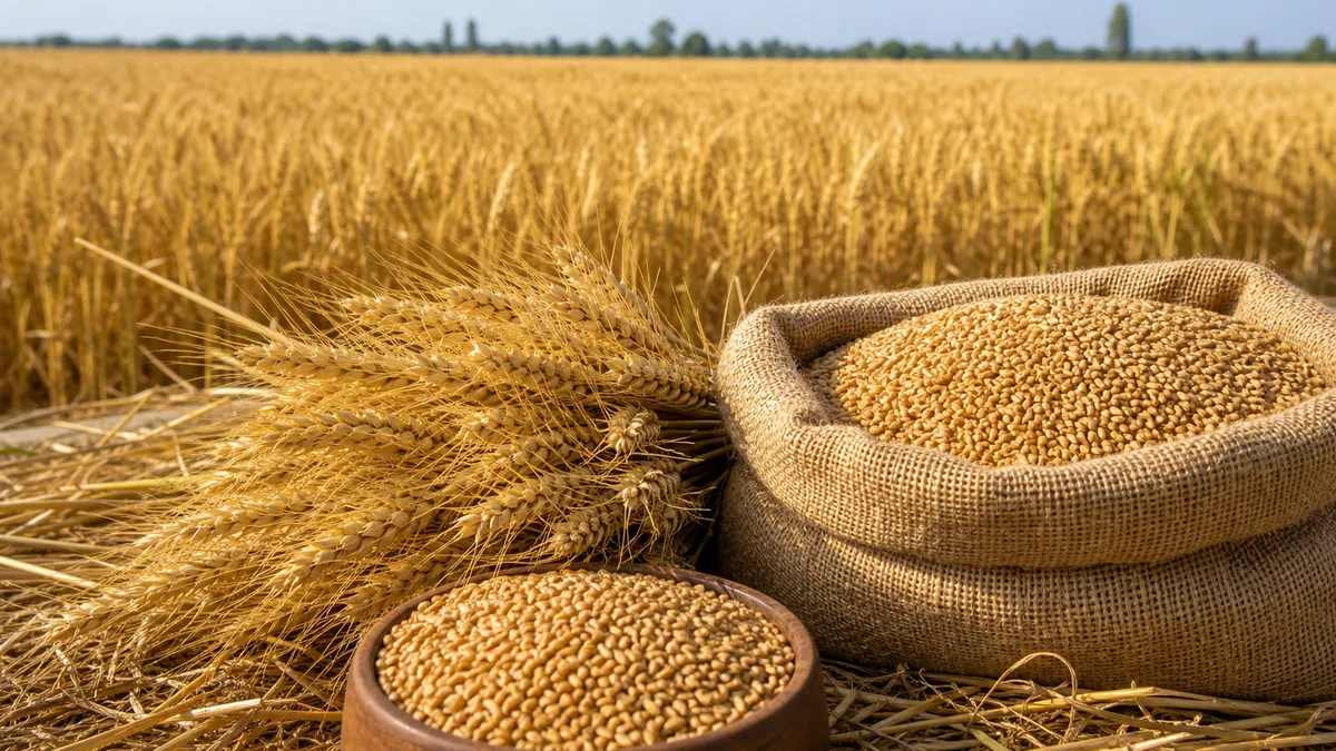 Wheat growing reference image