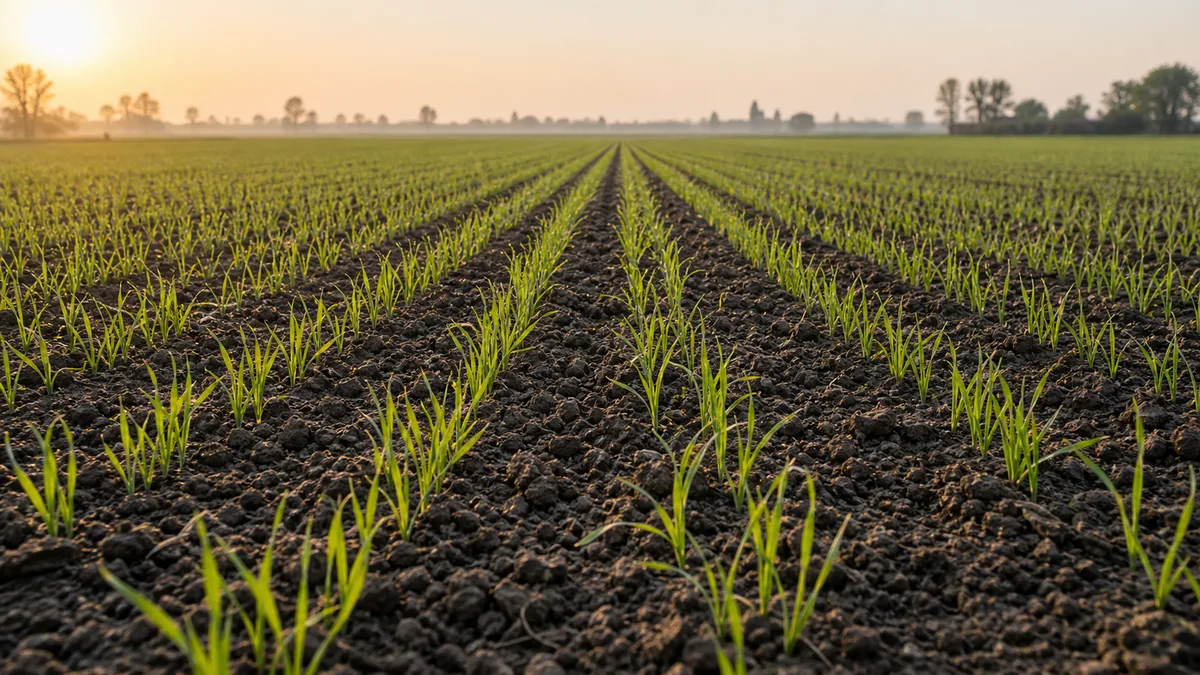 Wheat growing reference image